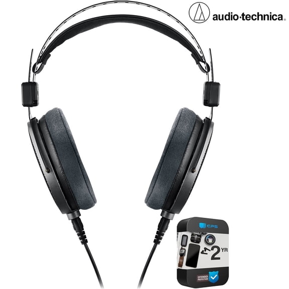 Audio-Technica ATH-R70Xa Professional Flagship Open Back Reference Headphones Bundle with 2 YR CPS Enhanced Protection Pack