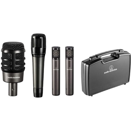 Audio-Technica ATM-DRUM4 4-Piece Drum Microphone Pack with Case