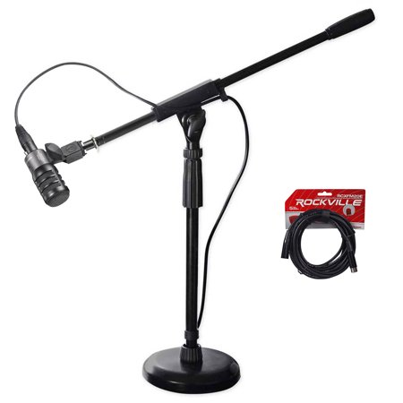 Audio Technica ATM230 Dynamic Instrument Microphone Drum Mic+Stand+Mount+Cable