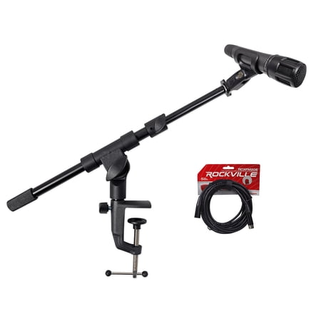 Audio Technica ATM650 Guitar/Snare/Percussion Instrument Microphone+Boom+Cable