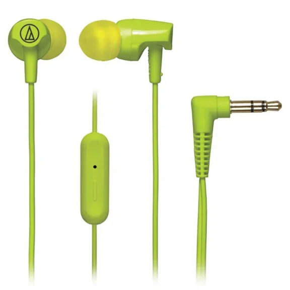 Audio-Technica (Ath-Clr100) In Ear Headphones With In-Line Mic & Control - Green