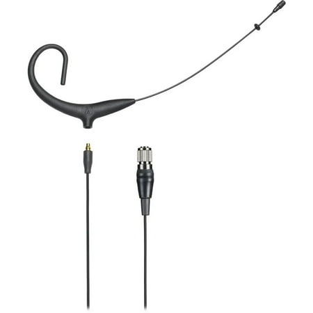 Audio-Technica BP892xcH Omnidirectional Condenser Headworn Wireless Microphone with cH-Style 4-Pin Connector, -43 dB Sensitivity, Black