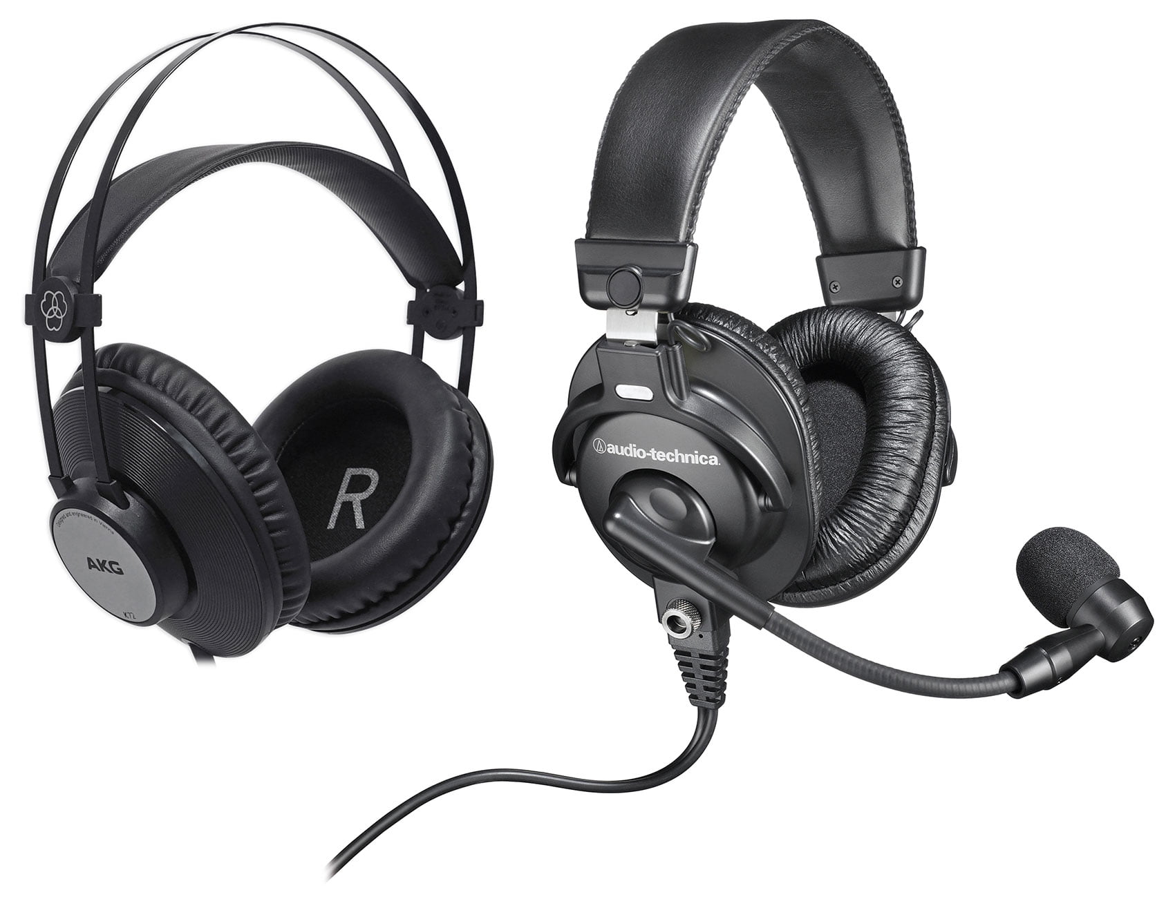 Audio Technica BPHS1 Broadcast Headphones Headset w boom Mic AKG Headphones
