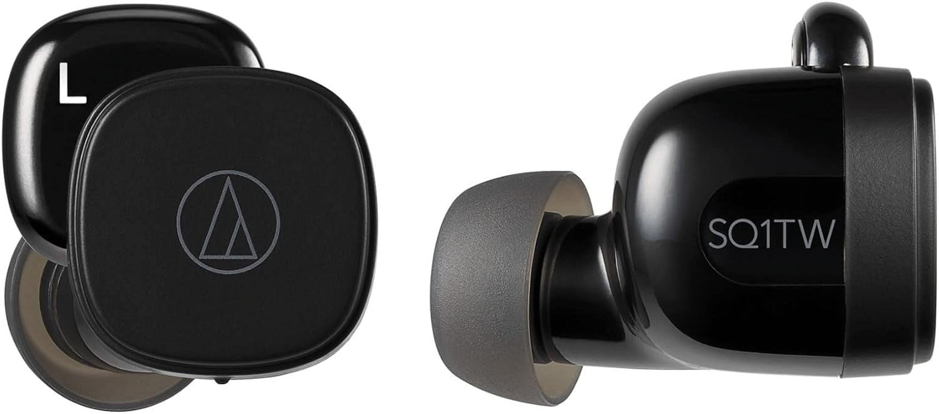 Audio-Technica Black ATH-SQ1TWBK True Wireless Earbuds - Walmart.com