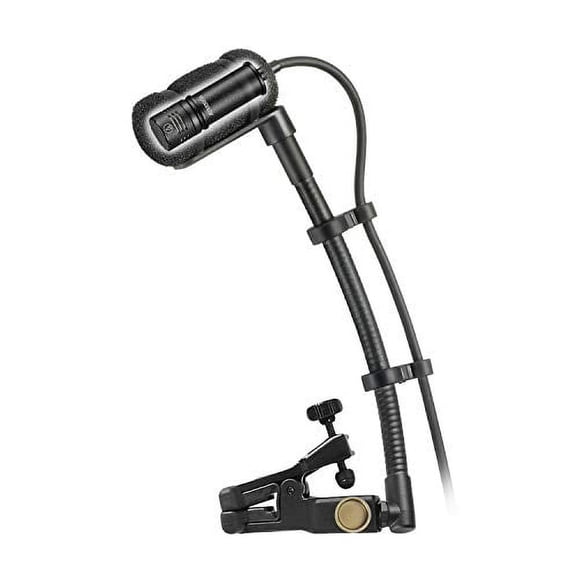 Audio-Technica Cardioid Condenser Microphone Cardioid Condenser Clip-On Instrument Microphone (ATM350UCW)