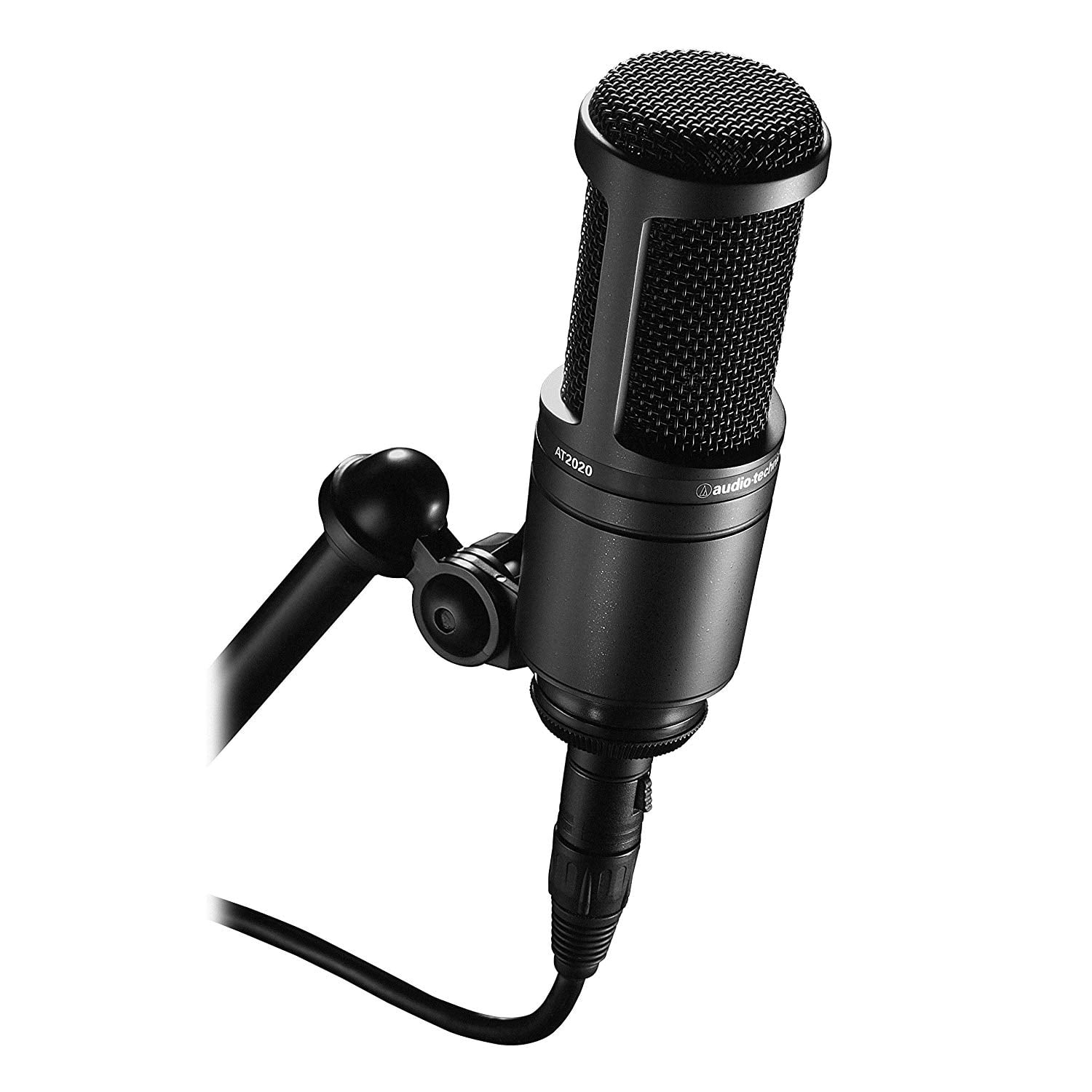 Audio-Technica Cardioid Condenser Studio XLR Microphone, Black 