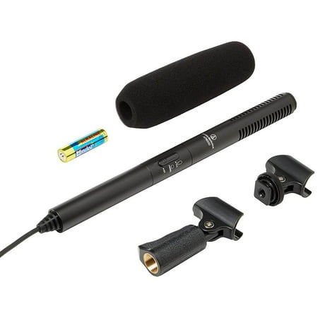 Audio-Technica Cardioid Normal & Tele Condenser Shotgun Video Camera Microphone