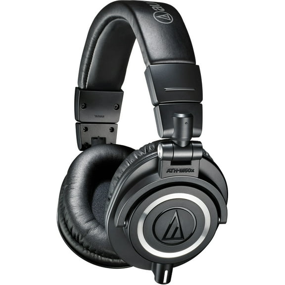 Audio-Technica DJ Over-Ear Headphones, Black, ATH M50