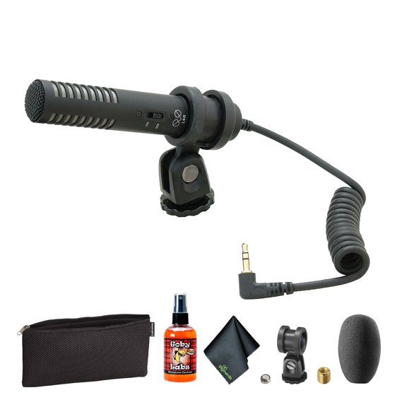 Audio-Technica Pro-24CM - Stereo Microphone + Microfiber Cleaning Cloth + Goby Labs Microphone cleaner