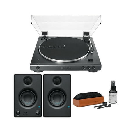 Audio-Technica Two-Speed Stereo Turntable with Monitors and Record Care System