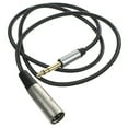 thumbnail image 1 of Audio Transferring Cable 3 Pin Microphone Cable Practical Audio Converter Cable Cord, 1 of 6