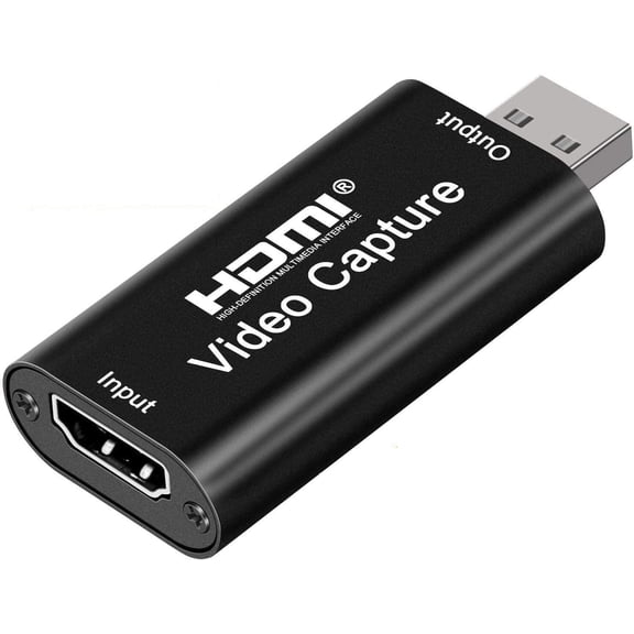 Audio Video Capture Cards Cam Link Card HDMI to USB 2.0 Full HD Record via DSLR Camcorder Action Cam for Acquisition Live Streaming Gaming Teaching ConferenceSupport VLC/OBS/Amcap