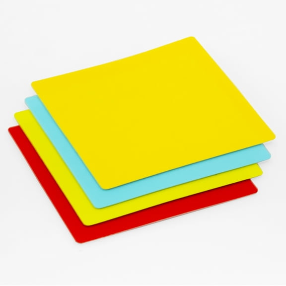 Audio-Visual Direct Colored Reusable Dry-Erase Sticky Pads 3x3, 16 Pack