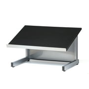 Audio Visual Direct Freestanding Tabletop Lectern, Silver & Black 14 H x 18 D x 23.2 L