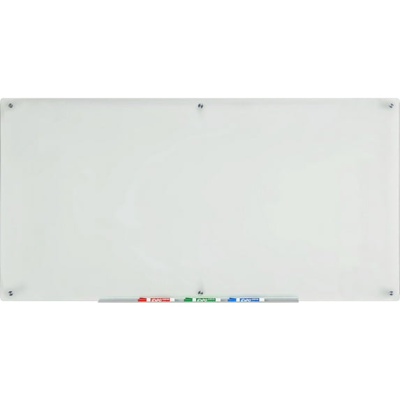 Audio-Visual Direct Frosted Glass Dry-Erase Board Set - 36 x 72 Inches - (Non-Magnetic)