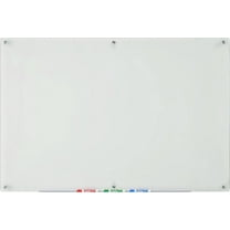 Audio-Visual Direct Frosted Glass Dry-Erase Board Set - 39 1/2 x 59 Inches - (Non-Magnetic)