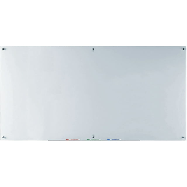 AudioVisual Direct Glass DryErase Whiteboard Set 6' x 3' White)