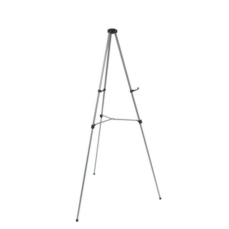 Audio-Visual Direct Lightweight Aluminum Telescoping Display Easel, 70 Inches, Silver