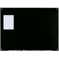 thumbnail image 1 of Audio-Visual Direct Magnetic Black Glass Dry-Erase Board Set - 30" H x 45" L -, 1 of 8