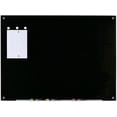 thumbnail image 1 of Audio-Visual Direct Magnetic Black Glass Dry-Erase Board Set - 40" x 60" - Includes Magnets, Hardware & Marker Tray, 1 of 7