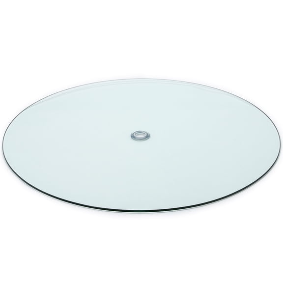 Audio-Visual Direct Tempered Glass Patio Table Top with Rounded Edge (36" with 1 5/8" Center Hole)