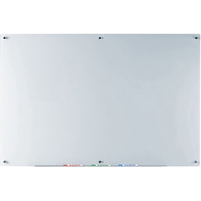 Audio-Visual Direct White Glass Dry-Erase Board Set - 40" H x 60" L - (Non-Magnetic)