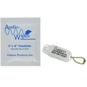 Audio-Wipes Cleaning Towelettes - Individually Packaged 100 Count