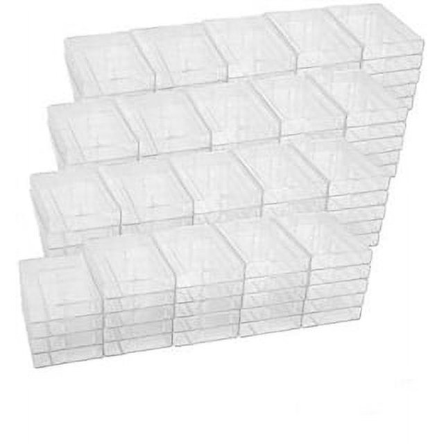 Audio cassette tape case clear audio cassette tape storage 50 pack