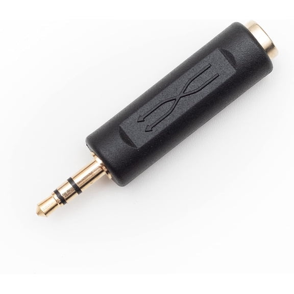 Audio converter, 3.5mm/male to female, gold-plated, 1 count