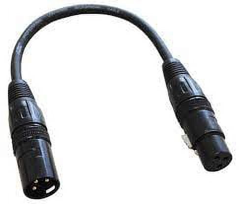 Audio2000'S ADC20311 Extra Thick XLR Male to XLR Female Connection Cable, 1 Foot (Tip to Tip)