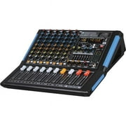 Audio2000S AMX7333- Professional Eight-Channel Audio Mixer with USB Interface, Bluetooth, and DSP Sound Effects