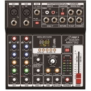 Audio2000S AMX7352 Seven-Channel Audio Mixer with USB 5V Power Supply, USB Interface, and Sound Effect