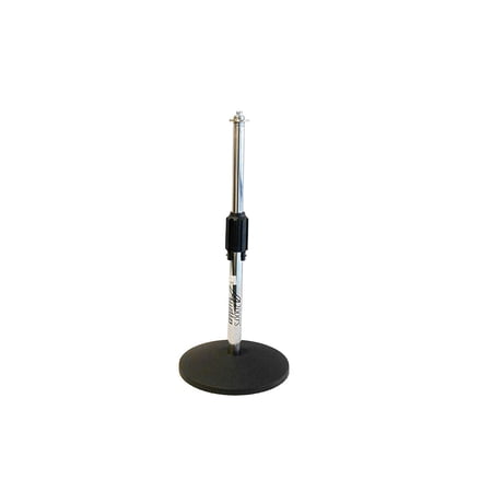 Audio2000'S AST424 Desktop Microphone Stand with Iron-Cast Round Base