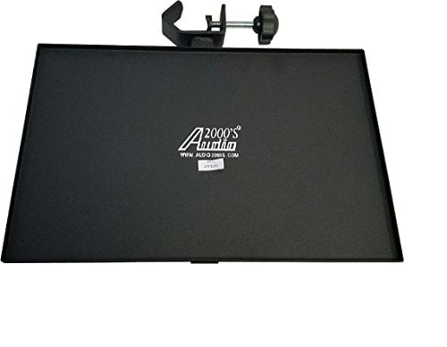 Black Heavy-Duty Steel Audio Video Device Tray