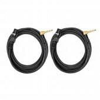 Audio2000's C20012P2 12 Ft 1/4" TRS Right Angle to XLR Female Cable (2 Pack)