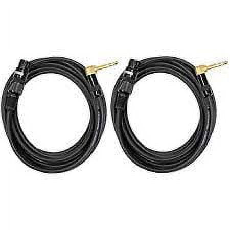 Audio2000's C20025P2 25 Ft 1/4" TRS Right Angle to XLR Female Cable (2 Pack)