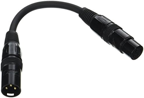 Mic Patch Audio2000s XLR Male to Female Microphone Patch Cable (0.5 Feet)$$Music ...
