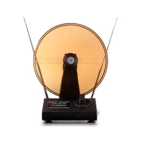 Audiobox ANT-100 Digital Indoor TV Antenna with Rotating VHF/UHF/FM Reception  1080P HD Ready