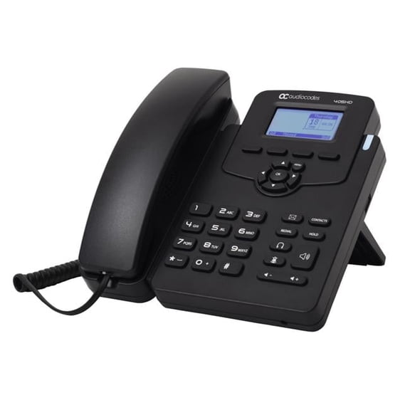 AudioCodes IP405HDEG IP-Phone Graphic LCD, Power over Ethernet - PoE & GbE, Black