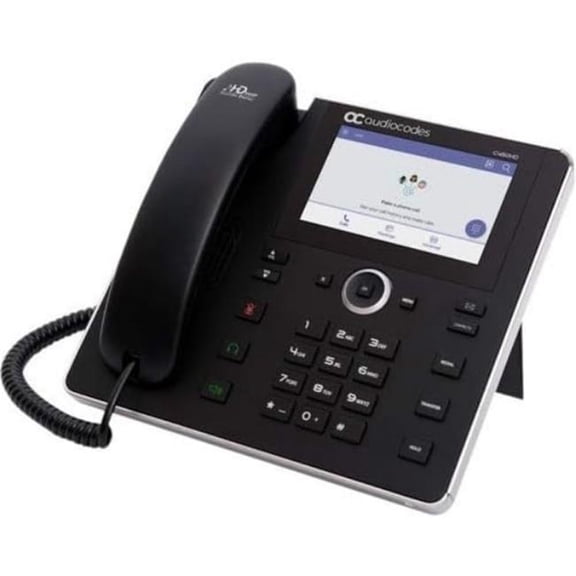 AudioCodes IPC450HDEG C450HD IP-Phone PoE Gbe with Integrated Bluetooth & Dual Band Wi-Fi - Black