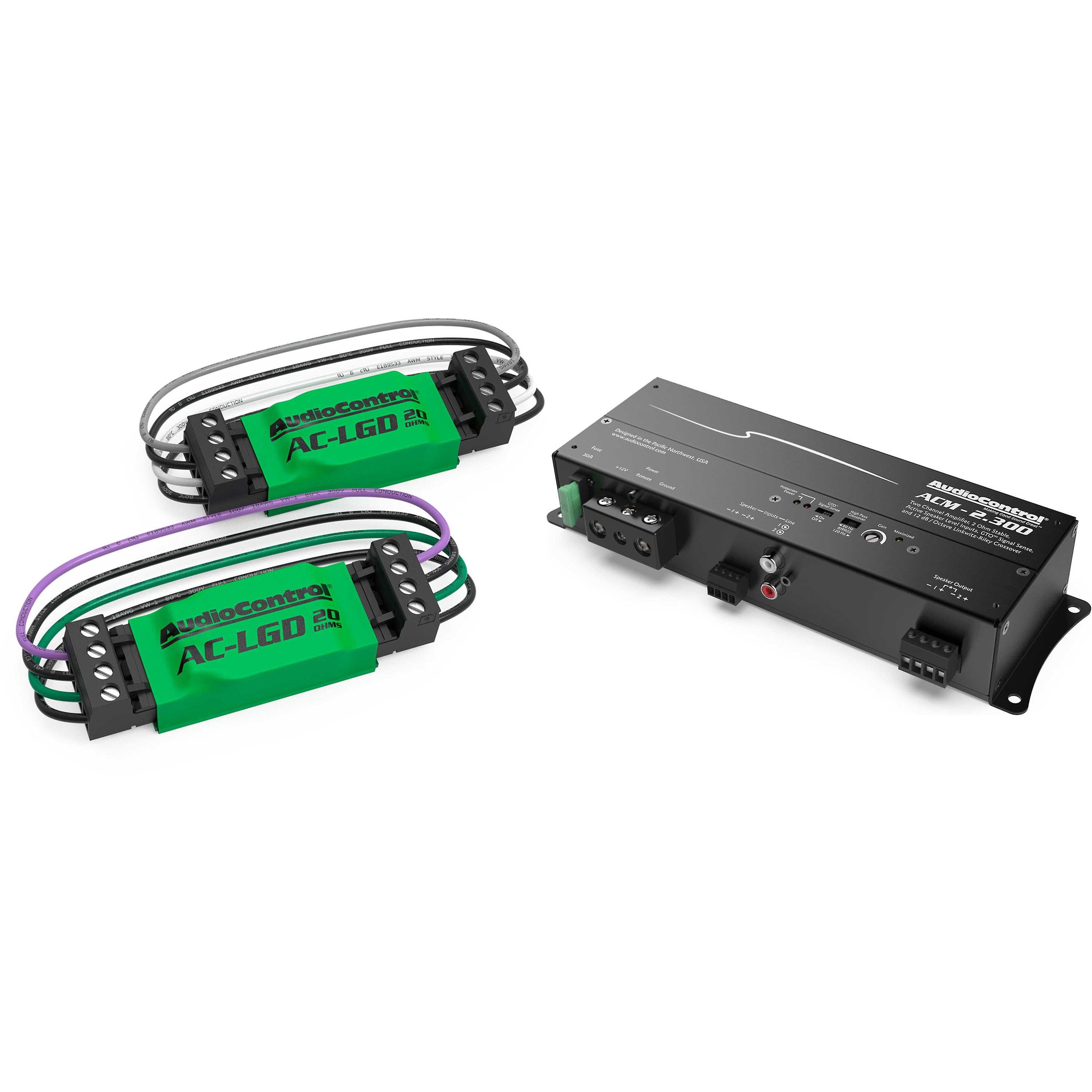 AudioControl ACM-2.300 2 Channel Micro Amplifier with 1 Pair ...