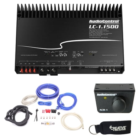 AudioControl LC-1.1500 amplifier, ACR-1 Dash Remote, And Wiring Kit