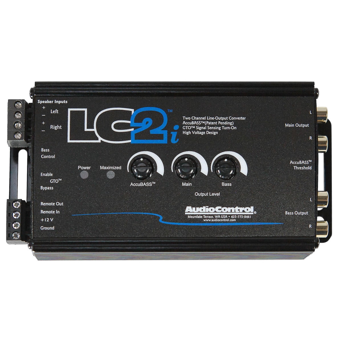 AudioControl LC2i Stereo Amplifier with AccuBass, 2-Channel