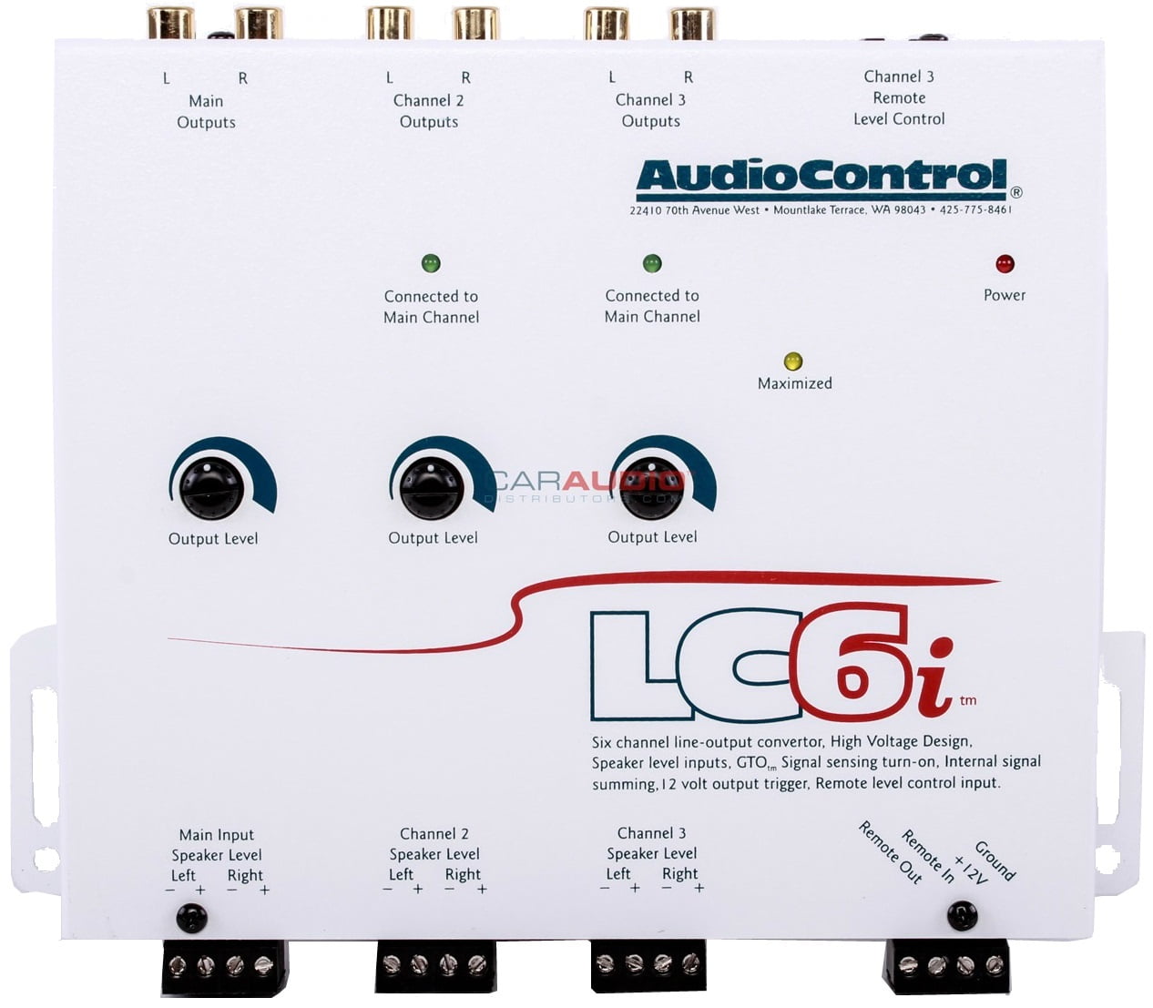 AudioControl LC6i 6Channel Line Output Converter With Internal Summing
