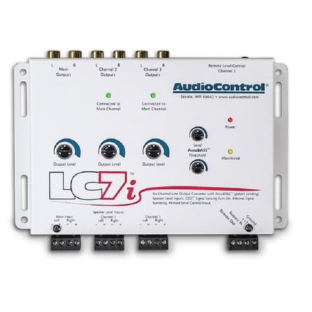 AudioControl LC7i-WHITE Six Channel Line Output Converter W/ AccuBASS White