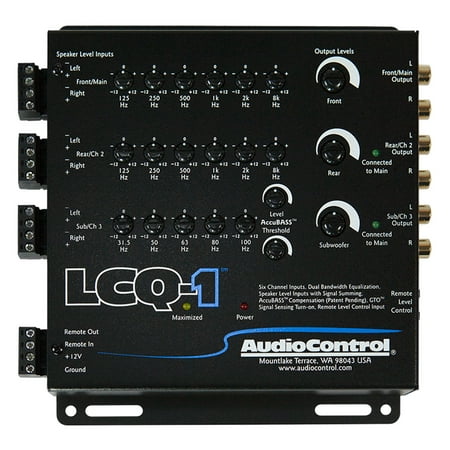AudioControl - 6-Channel Active Line Output Converter with Summing, EQ, and AccuBASS - Black