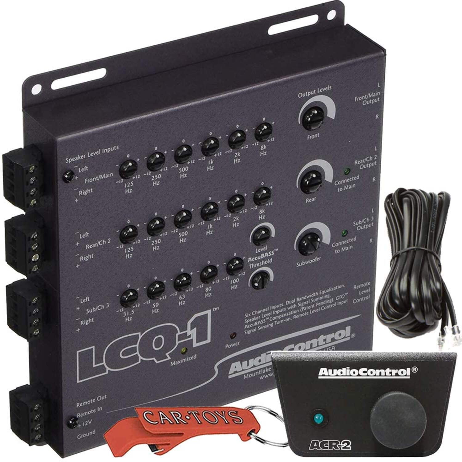 AudioControl LCQ1 6-Channel Car Audio Line Output Converter w/ ACR2 ...