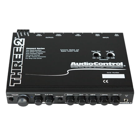 AudioControl Three.2 In-Dash Equalizer/Crossover with AUX Inputs
