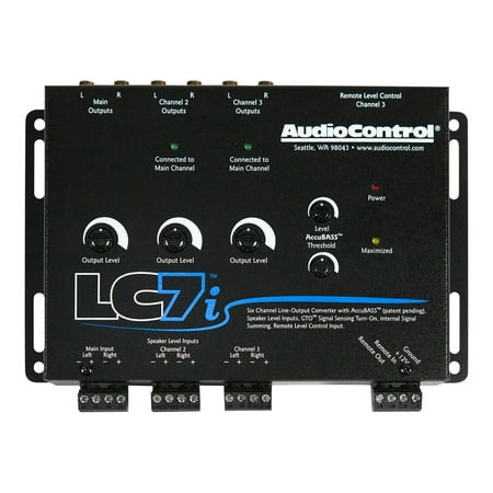 AudioControl - 6-Channel Active Line Output Converter with AccuBASS - Black