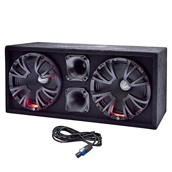 AudioPipe AP-CHULD-102 Sealed Dual 10 Inch Car Audio Subwoofer Box Enclosure